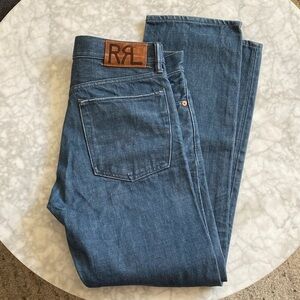 RRL Ralph Lauren Selvedge Sanforized Low Straight Denim Jeans